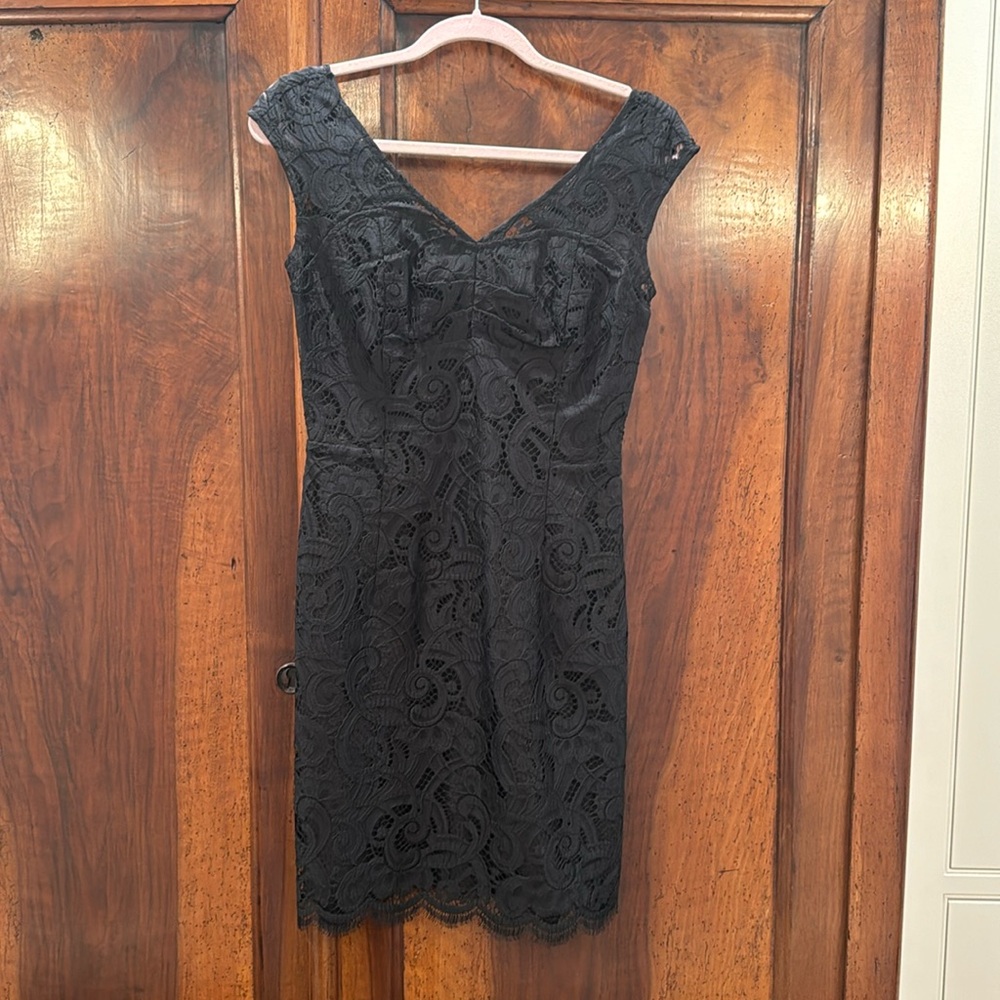 Lilly Pulitzer Black Lace Sheath Dress